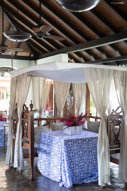 Tablescape and Floral detail — Welcome Lunch decor — Alila Diwa Goa